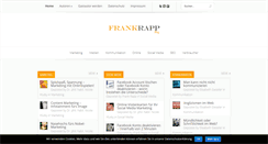 Desktop Screenshot of frankrapp.de